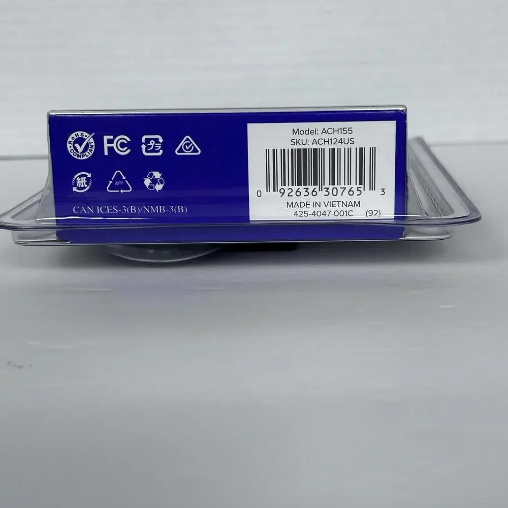 Targus ACH124 USB 3.0 4-Port Hub 5Gbps Speed Windows Mac Compact USB Powered NEW